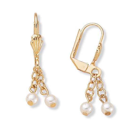 Simulated Pearl Earrings