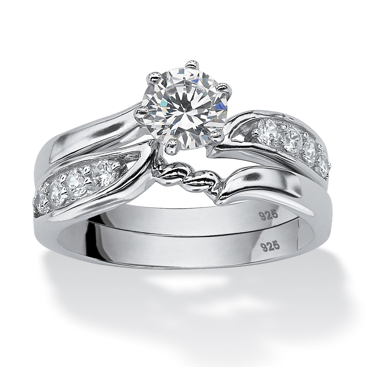 Mens Cubic Zirconia Wedding Rings on Round Diamonultra    Cubic Zirconia Wedding Ring Set Jewelry Set