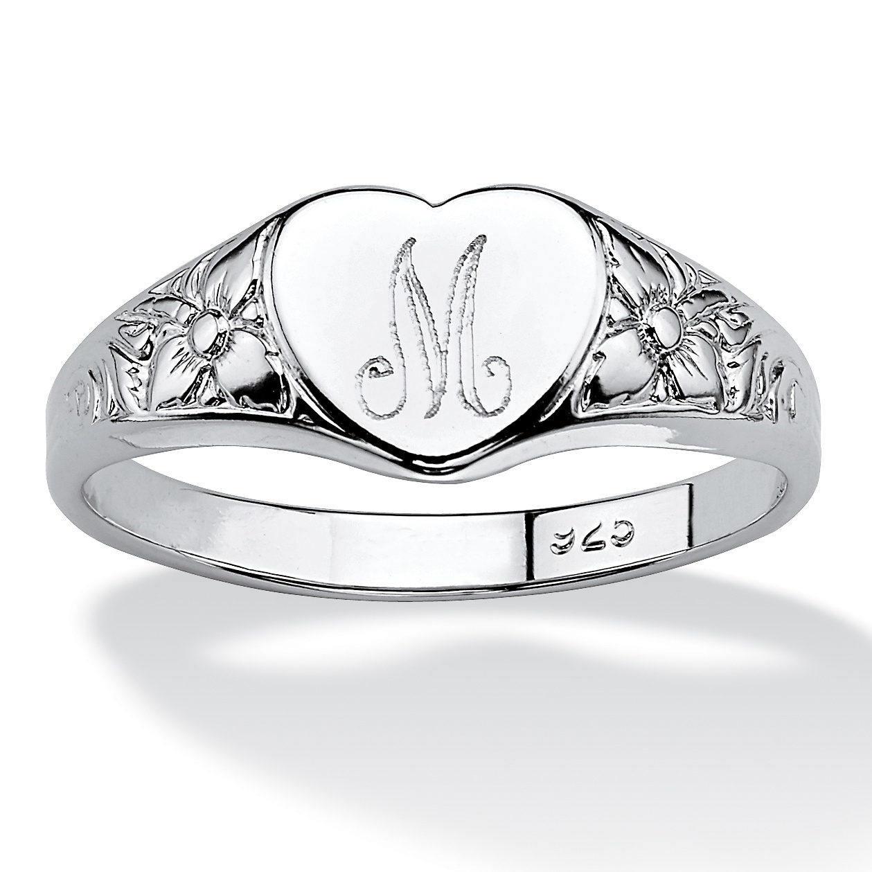Initial Heart Ring