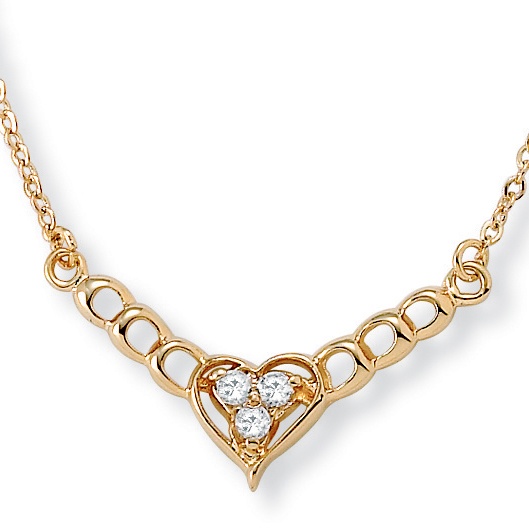 DiamonUltra&trade; CZ Heart Necklace