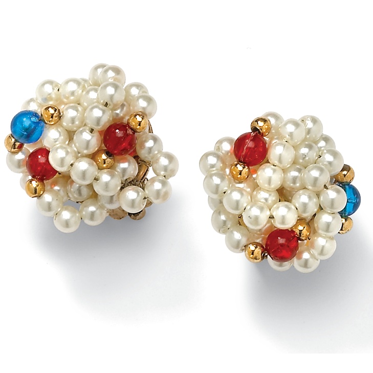 Sim. Pearl Clip-On Earrings