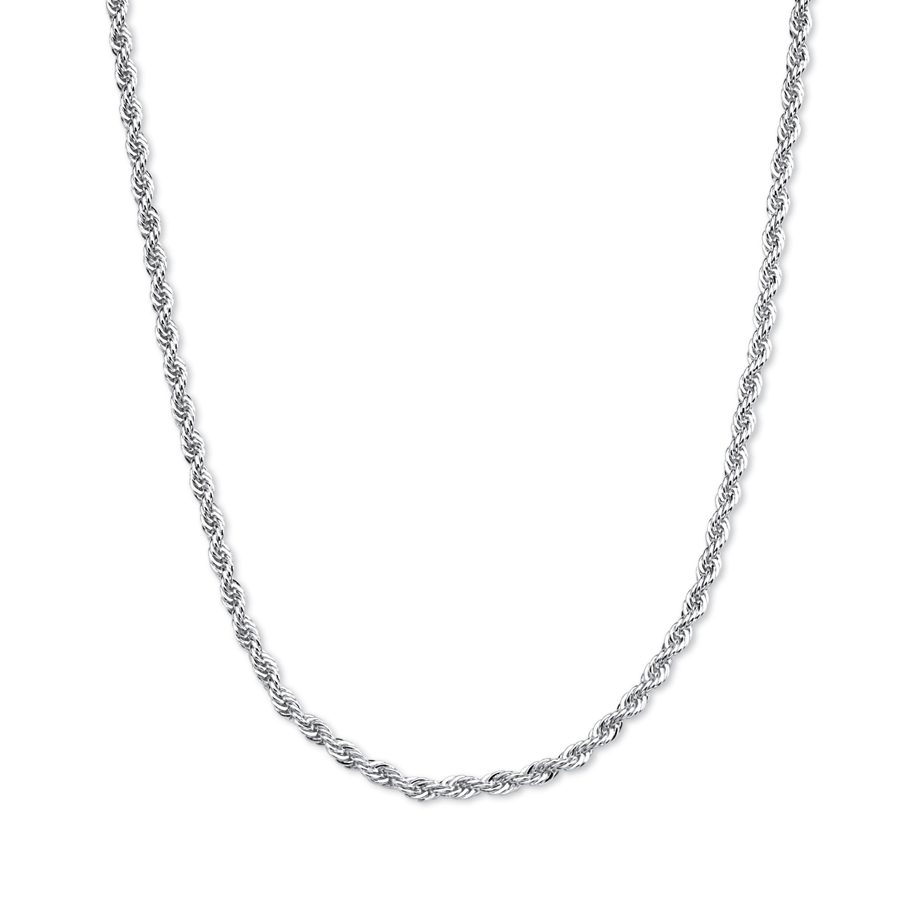 Silver Rope Chain 18"