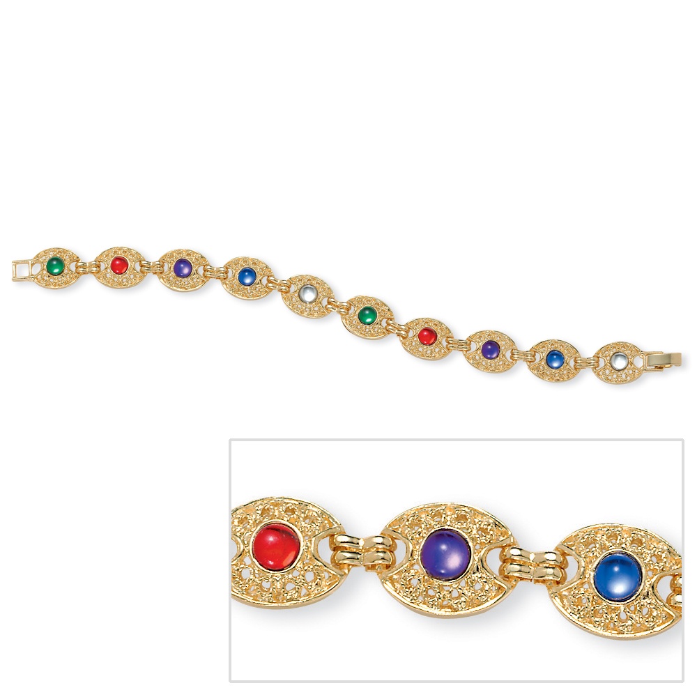 Multi-Color Lucite Bracelet 7 1/4"
