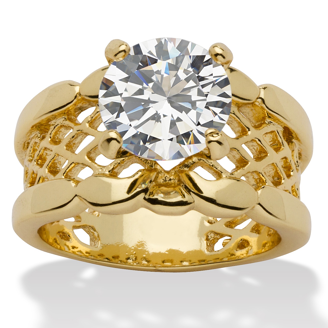 DiamonUltra&trade; CZ Filigree Band