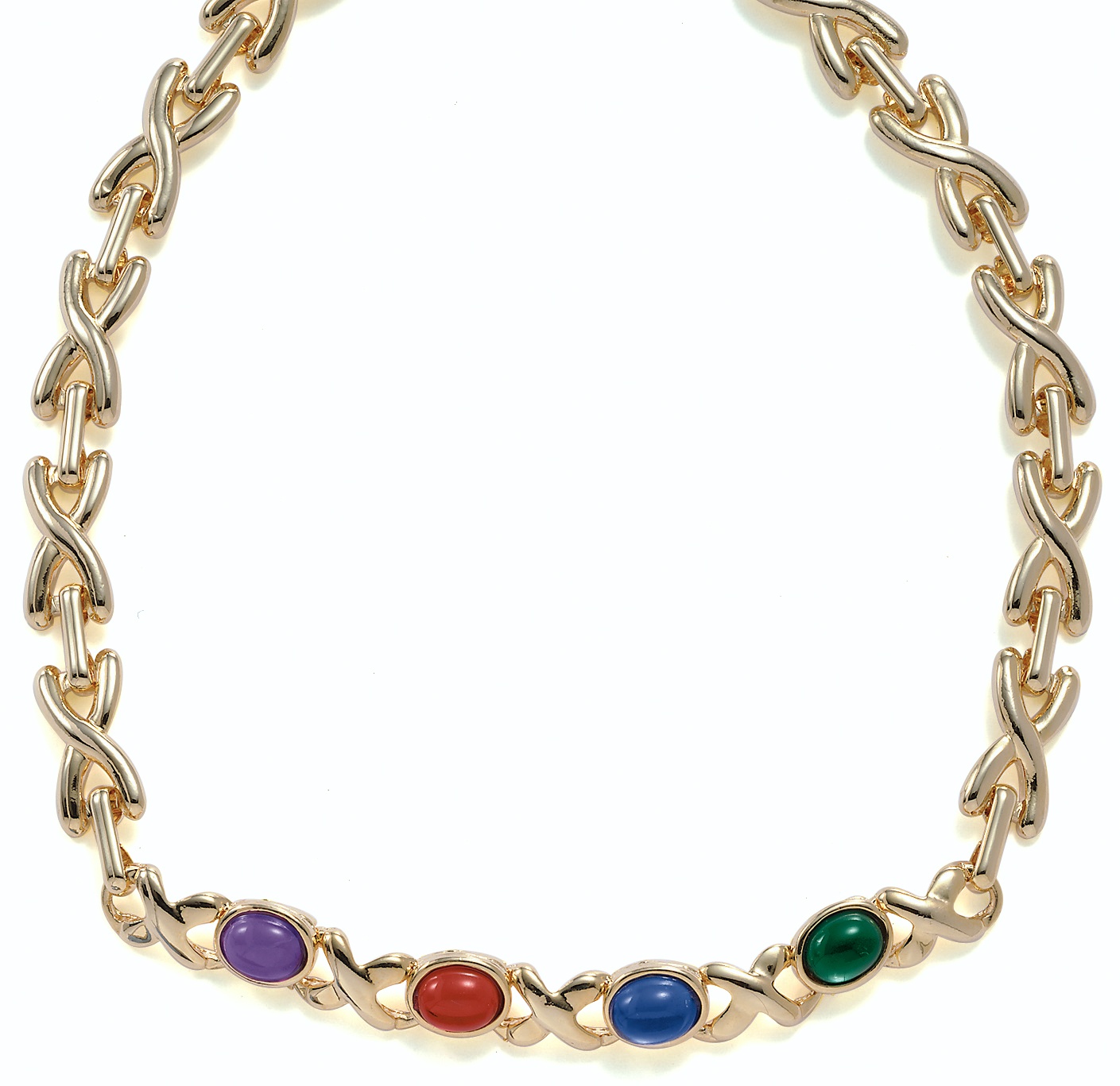 14k Gold-Plated Lucite Necklace