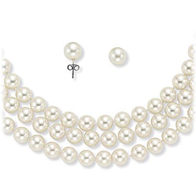 2-Pc. Sim. Pearl Set