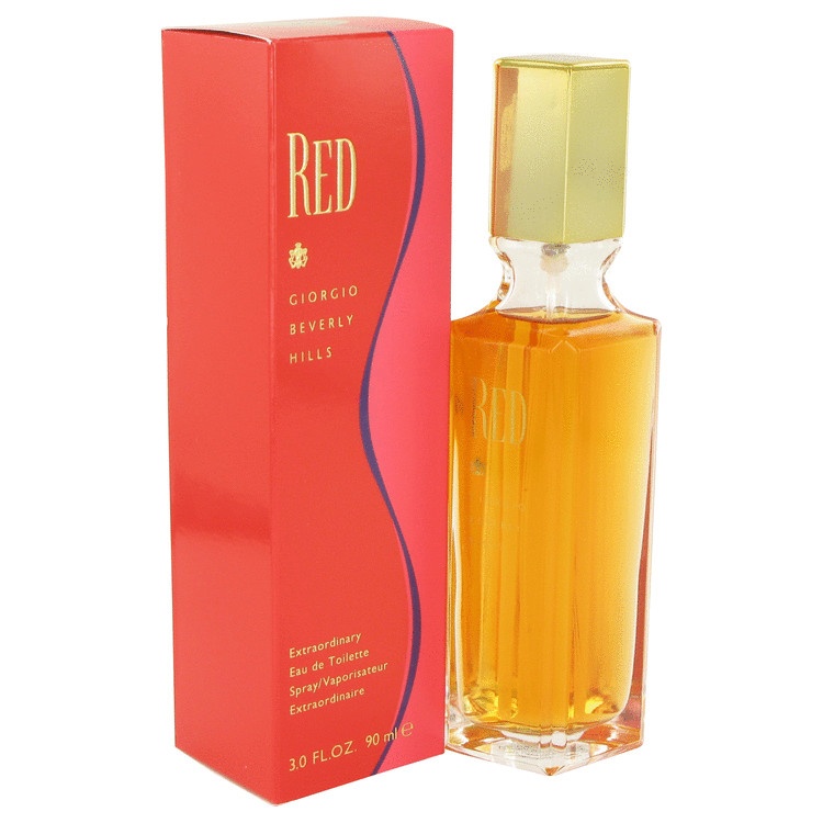 RED by Giorgio Beverly Hills for Women Eau De Toilette Spray 3 oz