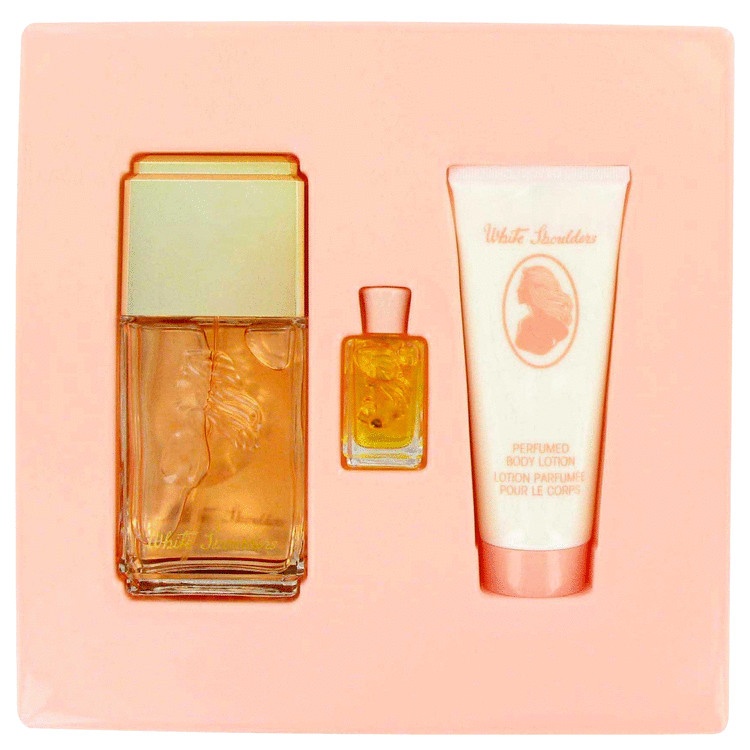 WHITE SHOULDERS by Evyan for Women Gift Set -- 4.5 oz Cologne Spray _ .25 oz ...