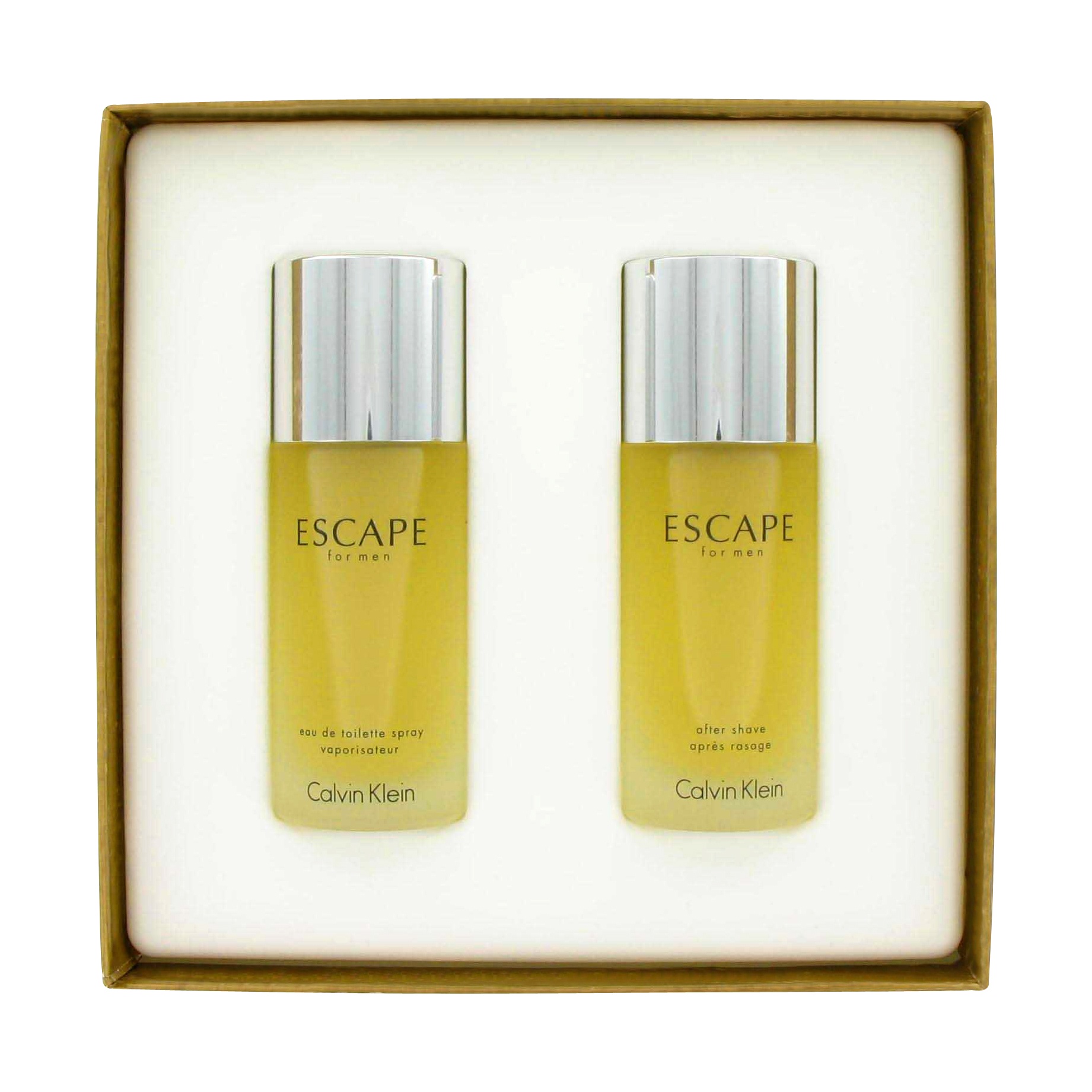 ESCAPE by Calvin Klein for Men Gift Set -- 3.4 oz Eau De Toilette Spray + 3.4 oz After Shave