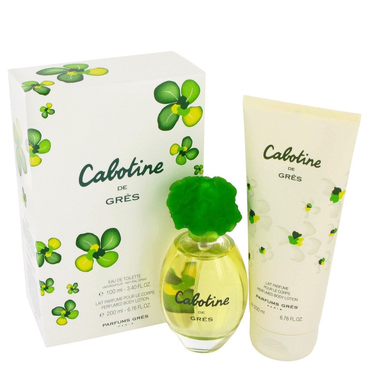 CABOTINE by Parfums Gres for Women Gift Set -- 3.4 oz Eau De Toilette Spray + 6.7 oz Body Lotion