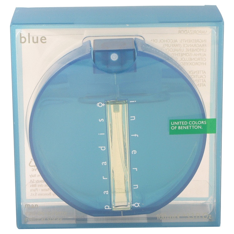 Inferno Paradiso Blue by Benetton for Men Eau De Toilette Spray 3.4 oz