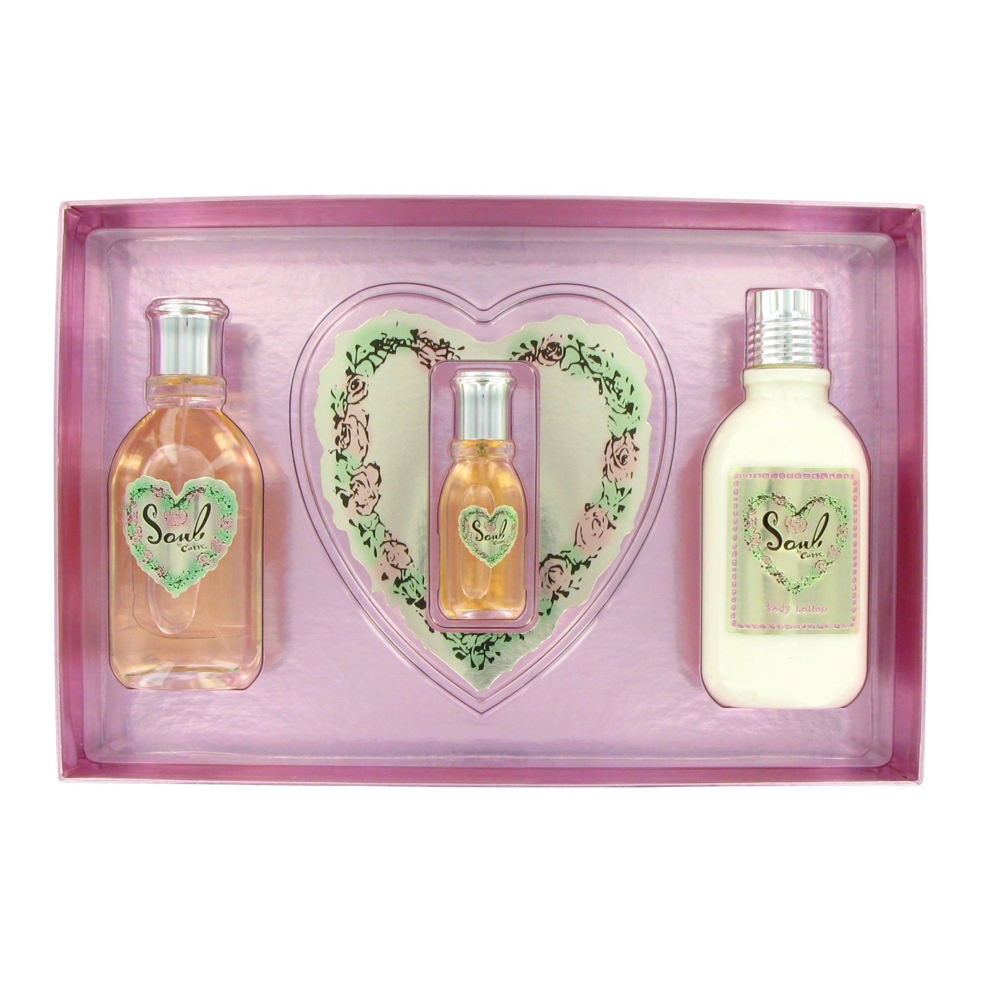 Curve Soul by Liz Claiborne for Women Gift Set -- 3.4 oz Eau De Parfum Spray +6.7 oz Body Lotion + .5 oz Mini EDP Spray