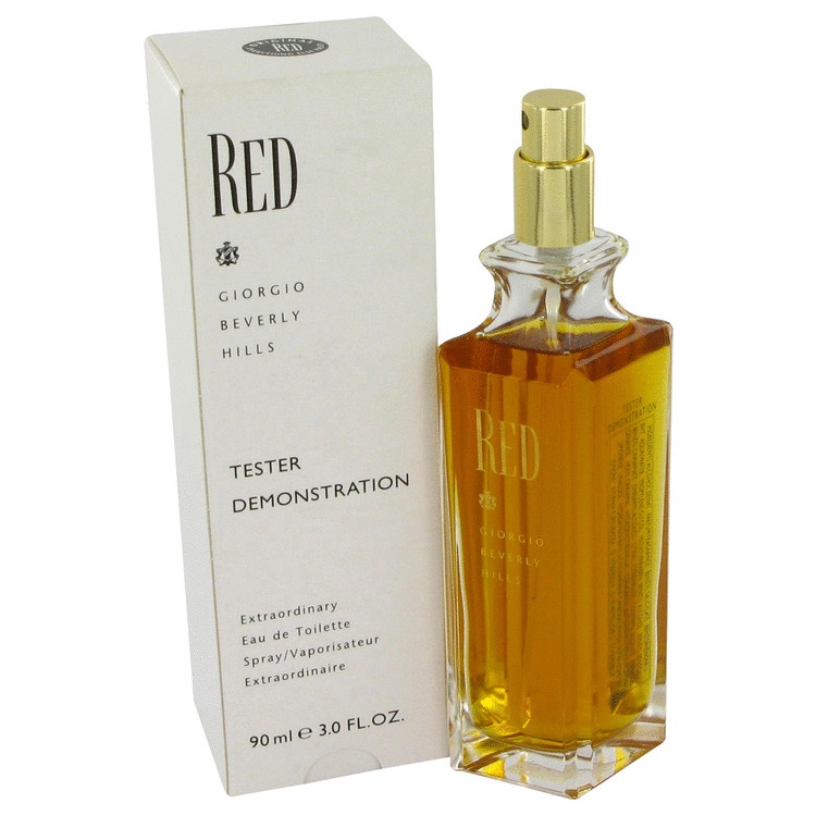 RED by Giorgio Beverly Hills for Women Eau De Toilette Spray (Tester) 3 oz