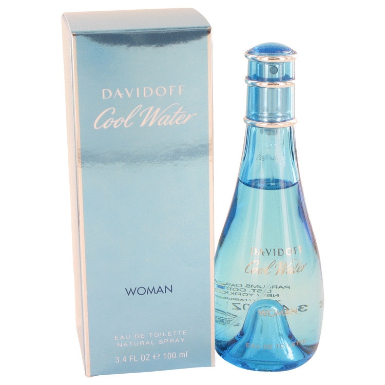 COOL WATER by Davidoff for Women Eau De Toilette Spray 3.4 oz