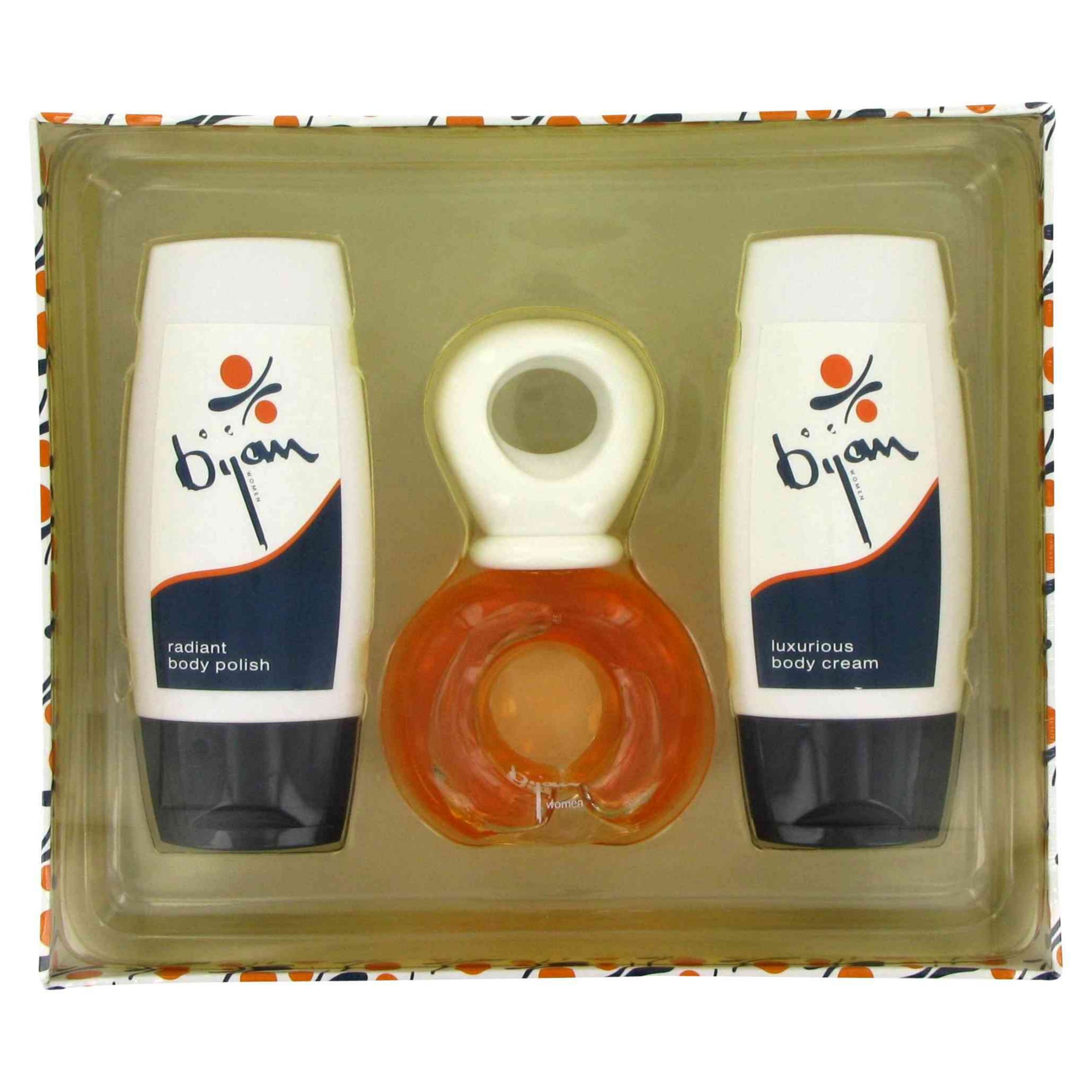 BIJAN by Bijan for Women Gift Set -- 2.5 oz Eau De Toilette Spray + 3.3 oz Body Cream + 3.3 oz Body Polish