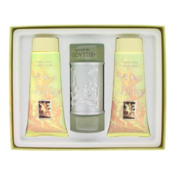 BELLAGIO by Parlux for Women Gift Set -- 3.4 oz Eau De Parfum Spray _ 6.8 oz ...