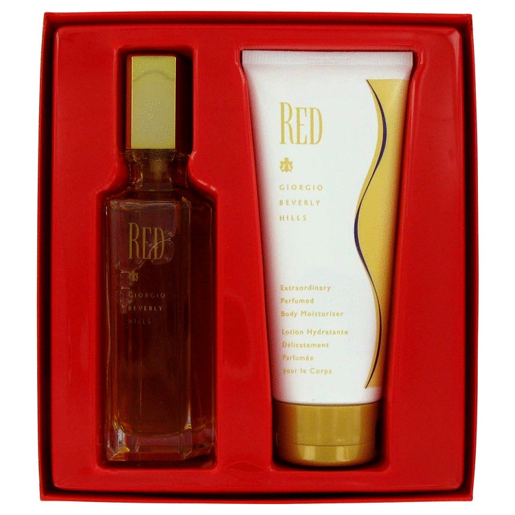 RED by Giorgio Beverly Hills for Women Gift Set -- 3 oz Eau De Toilette Spray...
