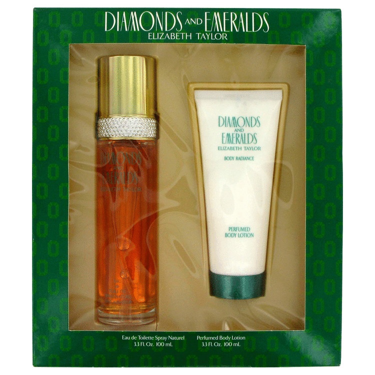 DIAMONDS & EMERALDS by Elizabeth Taylor for Women Gift Set -- 3.3 oz Eau De ...