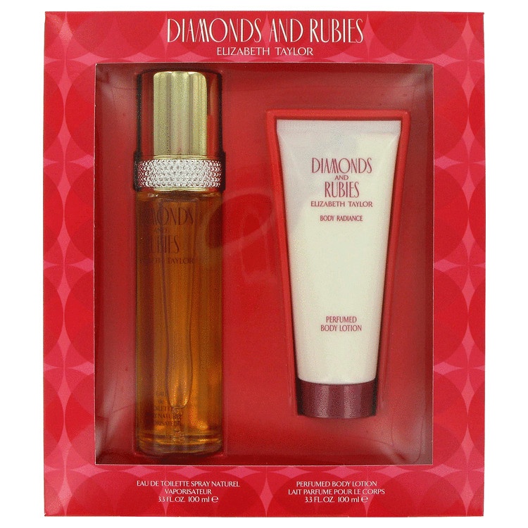 DIAMONDS & RUBIES by Elizabeth Taylor for Women Gift Set -- 3.3 oz Eau De ...