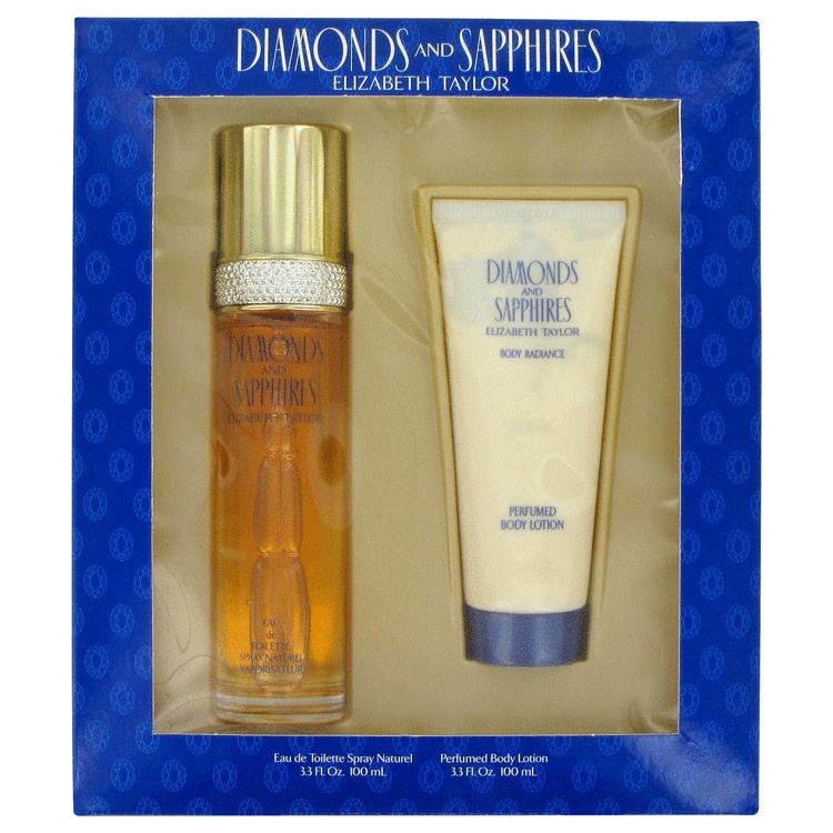 DIAMONDS & SAPHIRES by Elizabeth Taylor for Women Gift Set -- 3.3 oz Eau De ...