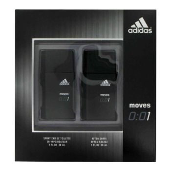 Adidas Moves 001 by Coty for Men Gift Set -- 1 oz Eau De Toilette Spray _ 1 ...