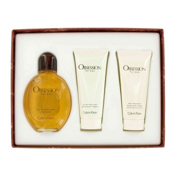 OBSESSION by Calvin Klein for Men Gift Set -- 4 oz Eau De Toilette Spray _ ...