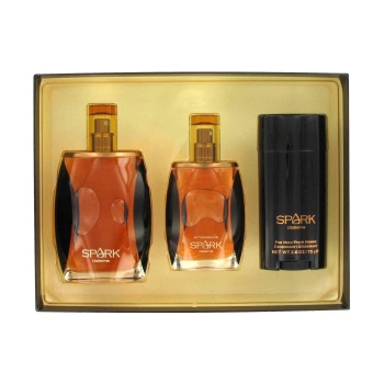 Spark by Liz Claiborne for Men Gift Set -- 3.4 oz Eau De Cologne Spray _1.7 ...
