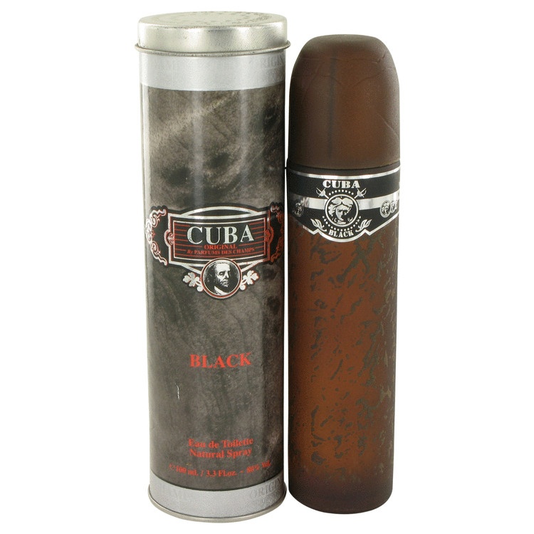 CUBA Black by Fragluxe for Men Eau De Toilette Spray 3.4 oz