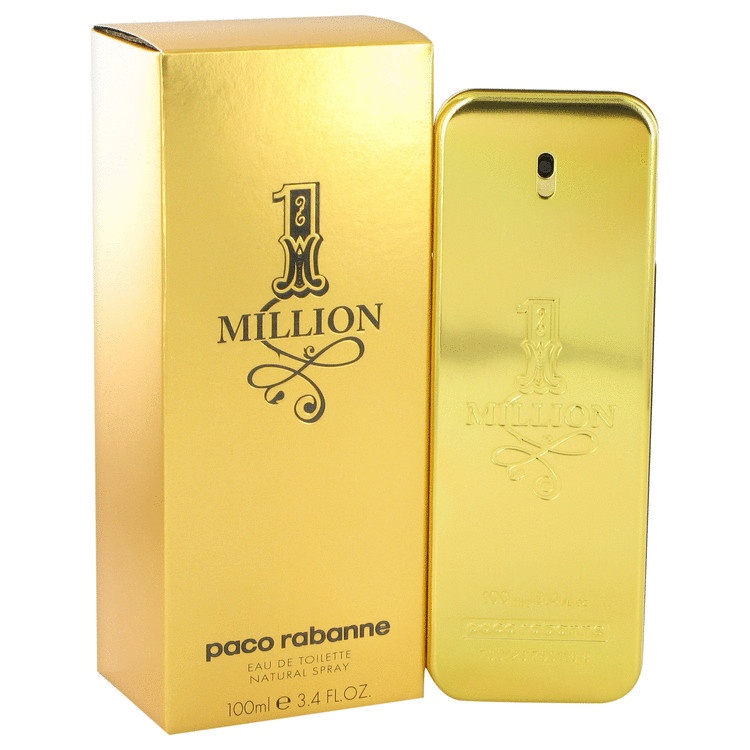 1 Million by Paco Rabanne for Men Eau De Toilette Spray 3.4 oz