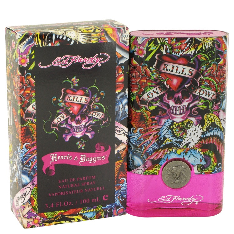Ed Hardy Hearts & Daggers by Ed Hardy for Women Eau De Parfum Spray 3.4 oz