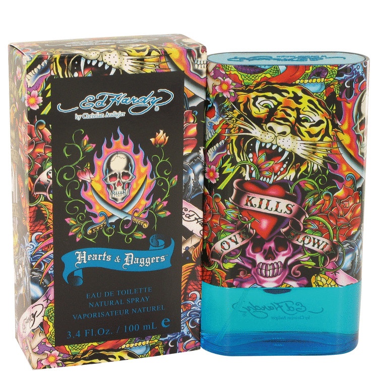 Ed Hardy Hearts & Daggers by Ed Hardy for Men Eau De Toilette Spray 3.4 oz