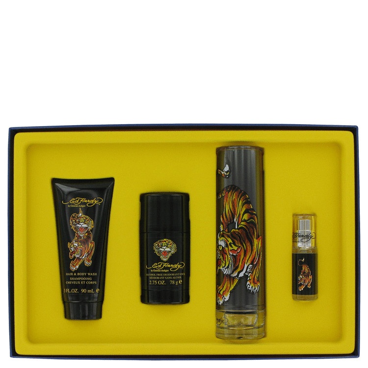 Ed Hardy by Christian Audigier for Men Gift Set -- 3.4 oz Eau DeToilette ...