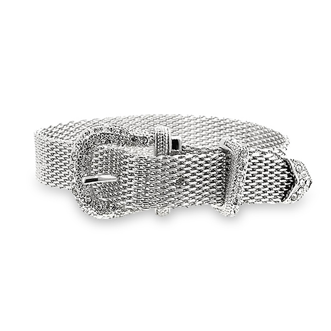 Silvertone Crystal Bracelet(Women s)