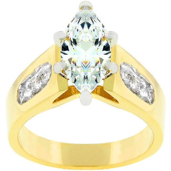 Tutone White Cubic Zirconia Women s Ring