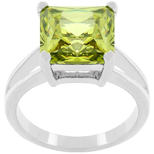 Silvertone Crystal Women s Ring