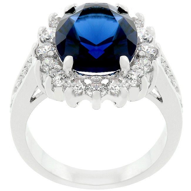 Silvertone Crystal Women s Ring