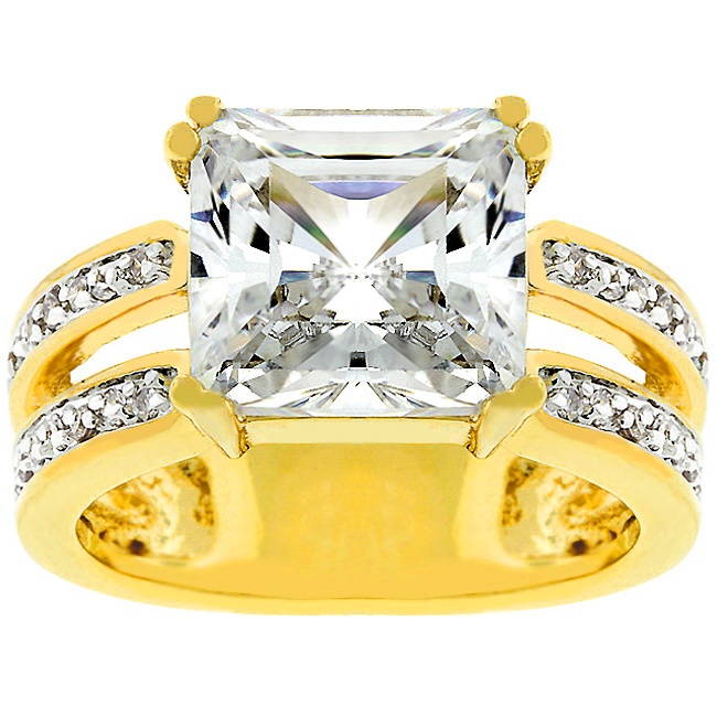 Tutone White Cubic Zirconia Women s Ring