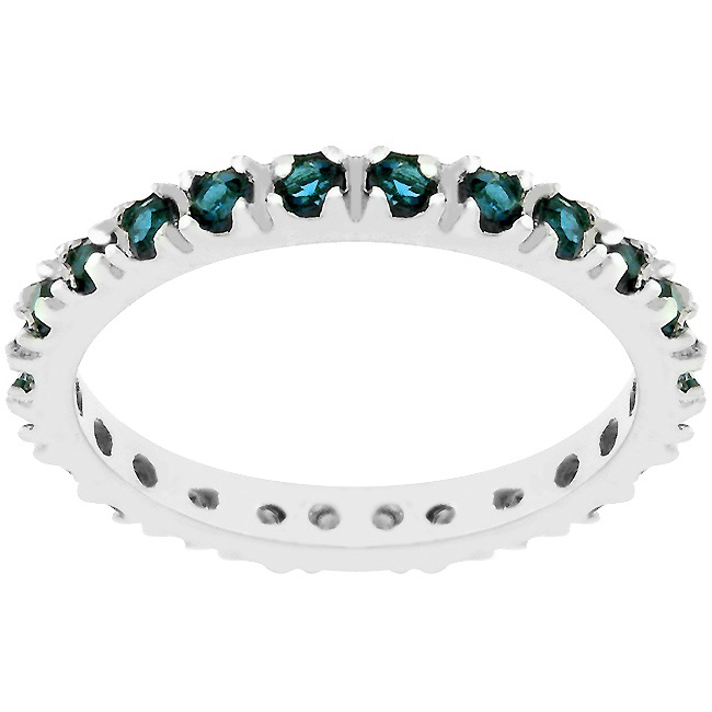 Silvertone Crystal Women s Ring