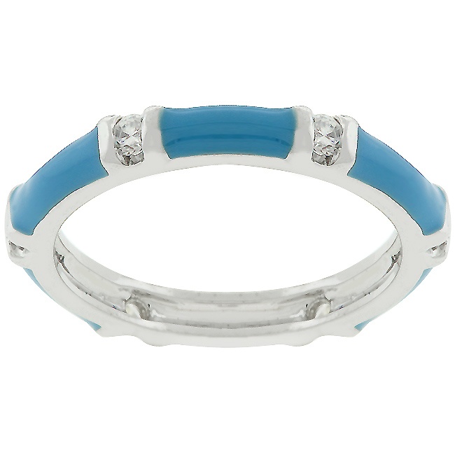 Silvertone White Cubic Zirconia Women s Ring