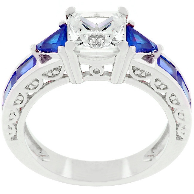 Silvertone White Cubic Zirconia Women s Ring