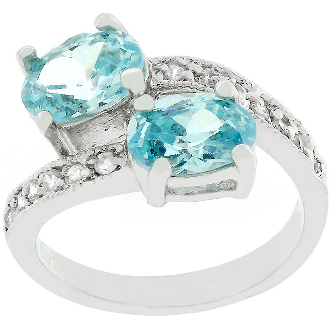Silvertone Crystal Women s Ring
