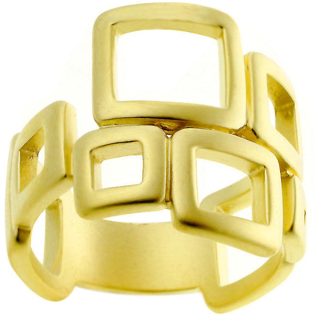 Gold Electroplate Tailored Women s Ring