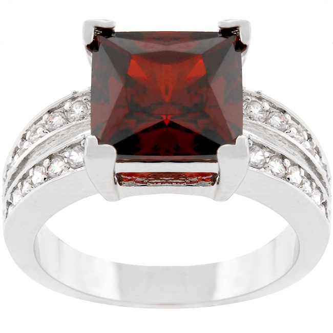 Silvertone Crystal Women s Ring