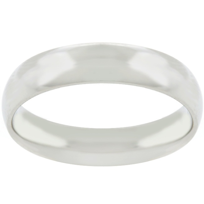 Stainless Steel Wedding No Stone Men's Ring