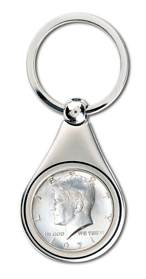 JFK Half Dollar Key Ring