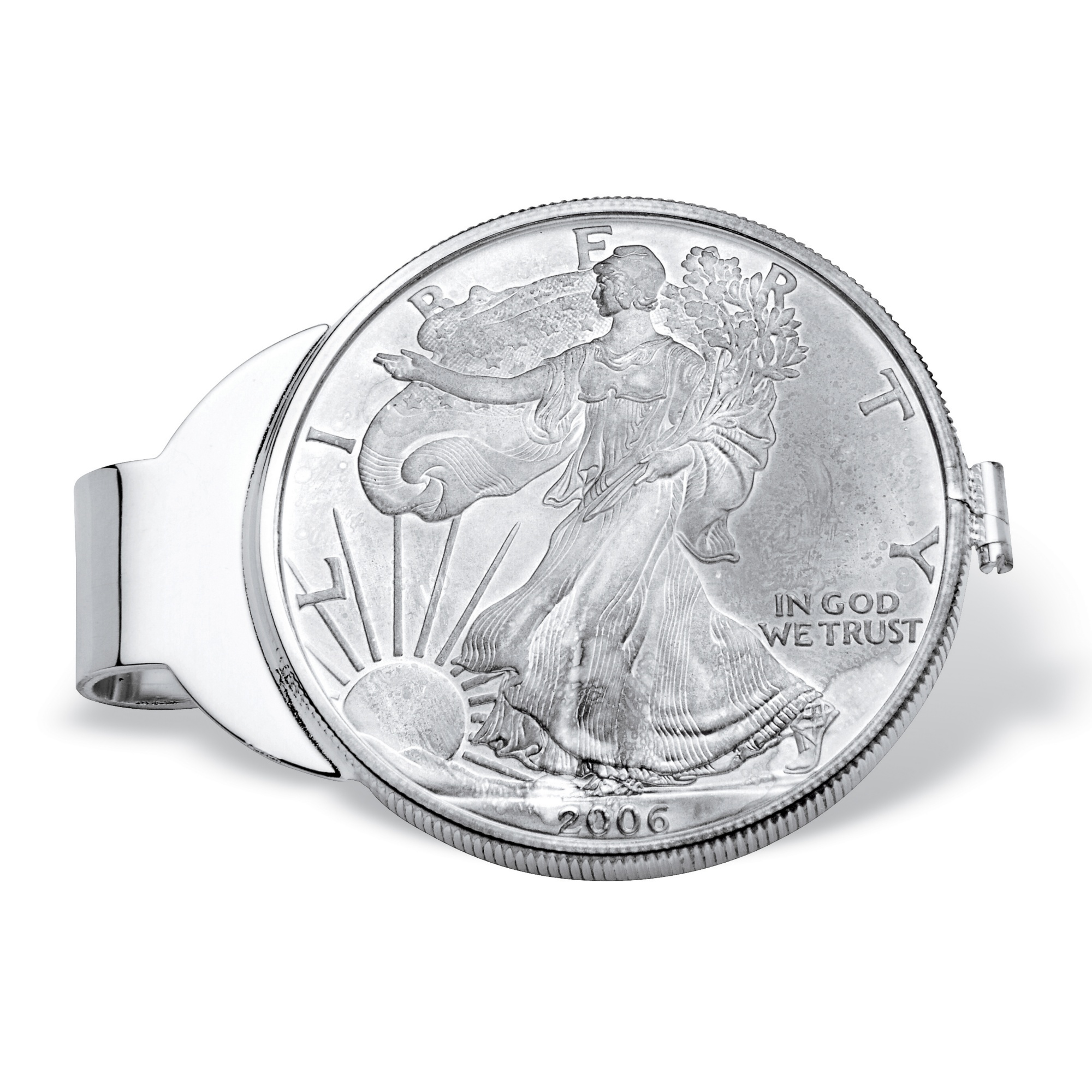Silver Walking Liberty Half Dollar Money Clip
