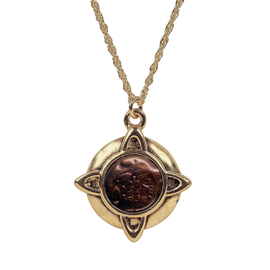 Widows Mite Gold-Tone Pendant