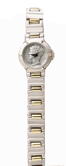 Silver Mercury Dime Magnetic Coin Watch