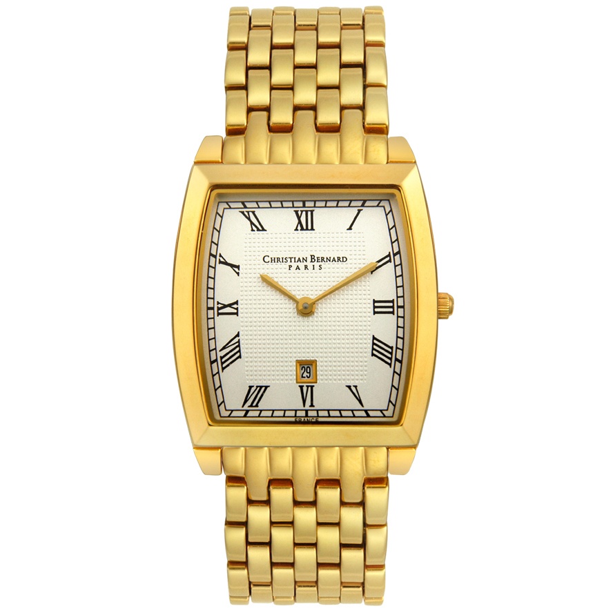 Men's Slimlight Crystal Goldplated
