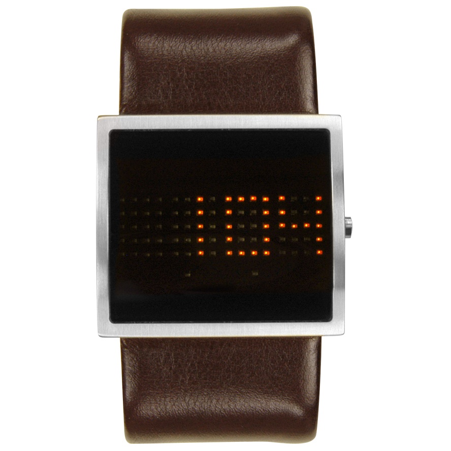 Giordano-Men's Digital Brown Leather